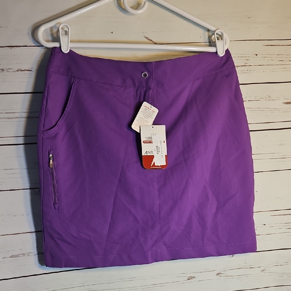 ANTIGUA Womens Golf Skort‎ Purple Desert Dry Stretch Skirt Size 8